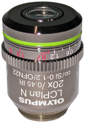 Olympus LCPlan N 20X IR Objective 0.45 NA | LCPLN20XIR BX MX