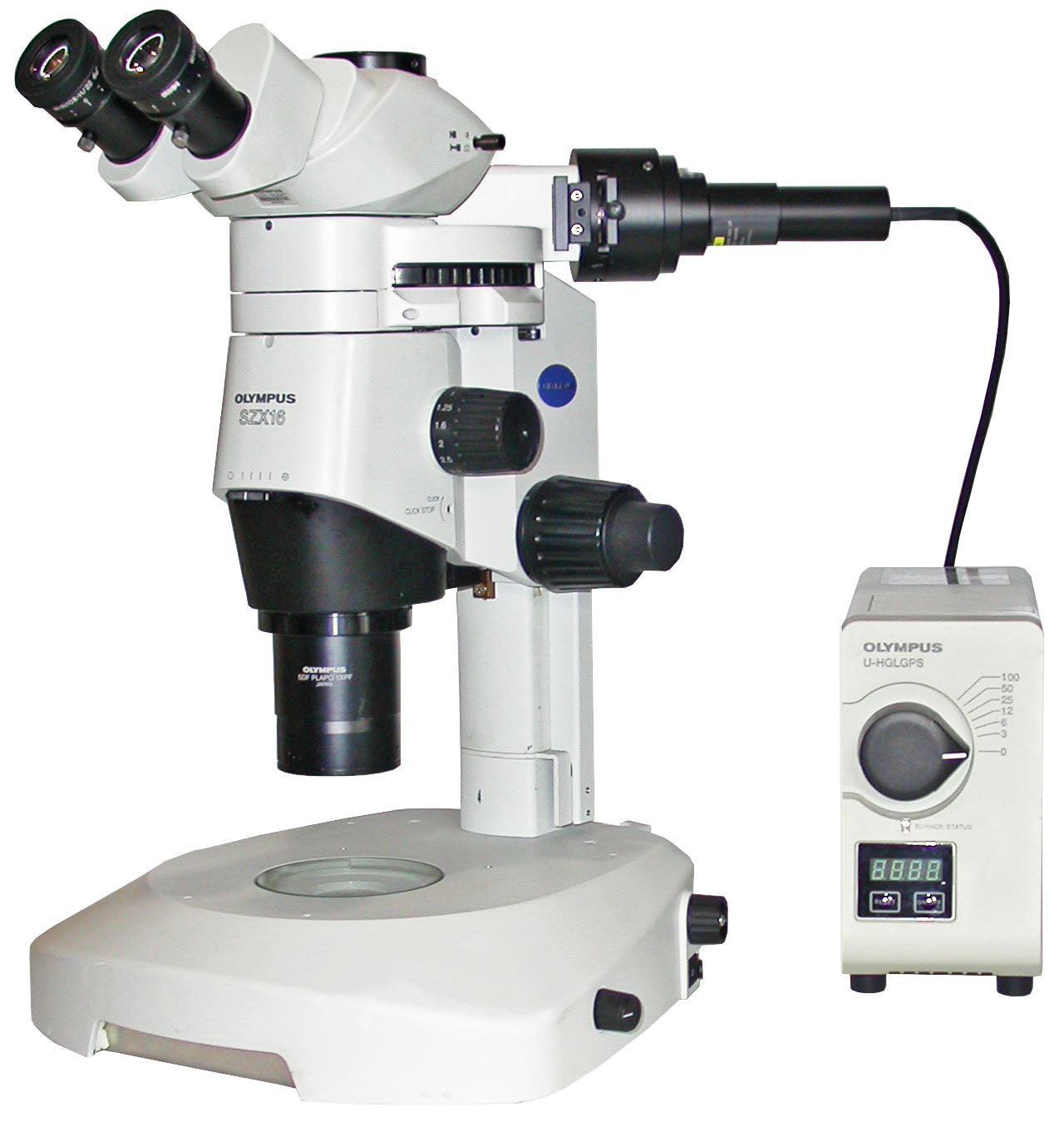 Olympus SZX16 Fluorescence Stereo Microscope UV GFP Red Filter