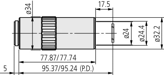 Mitutoyo LCD Plan Apo NIR 50x Objective t0.7 (NA 0.42, WD 17mm, 480–1800nm, M26)
