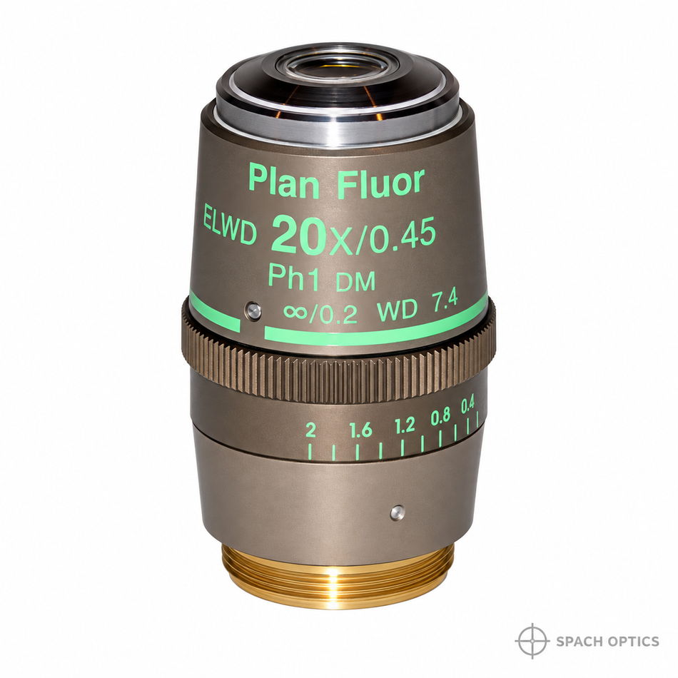 Nikon Plan Fluor 20X ELWD Phase Contrast Objective