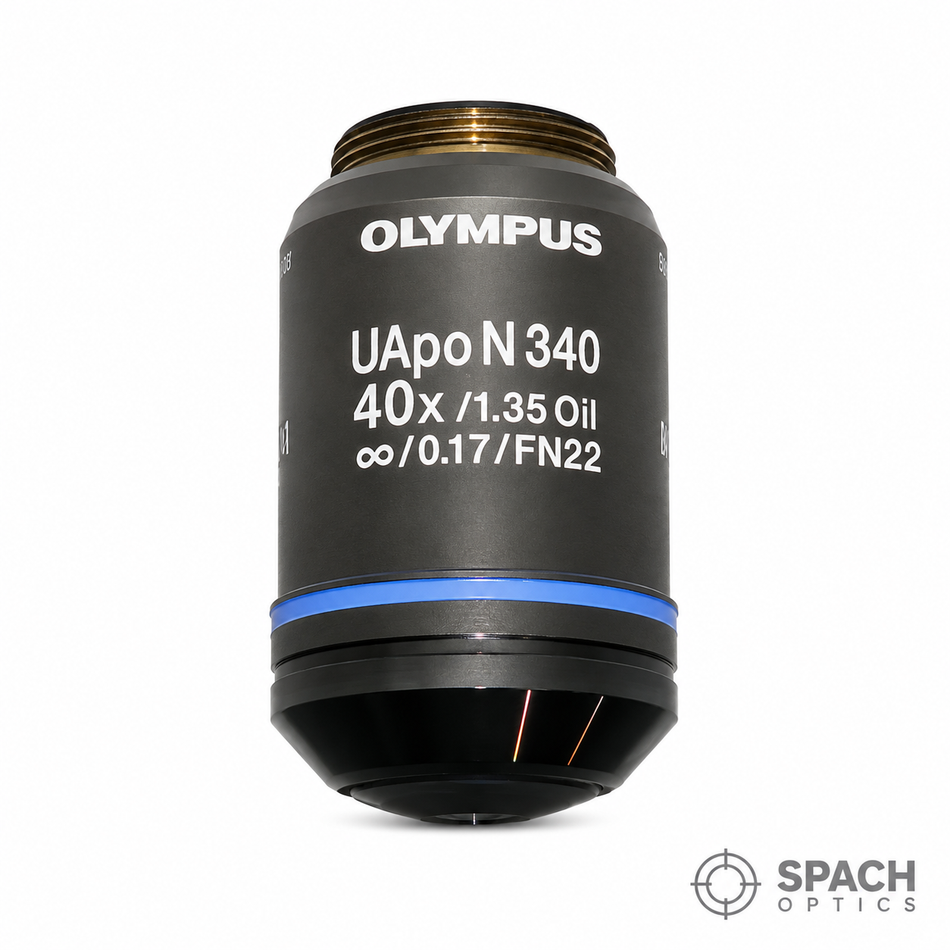 Olympus UApo N 340 40x Oil Immersion Apochromat Objective (NA 1.35, UV, Infinity)