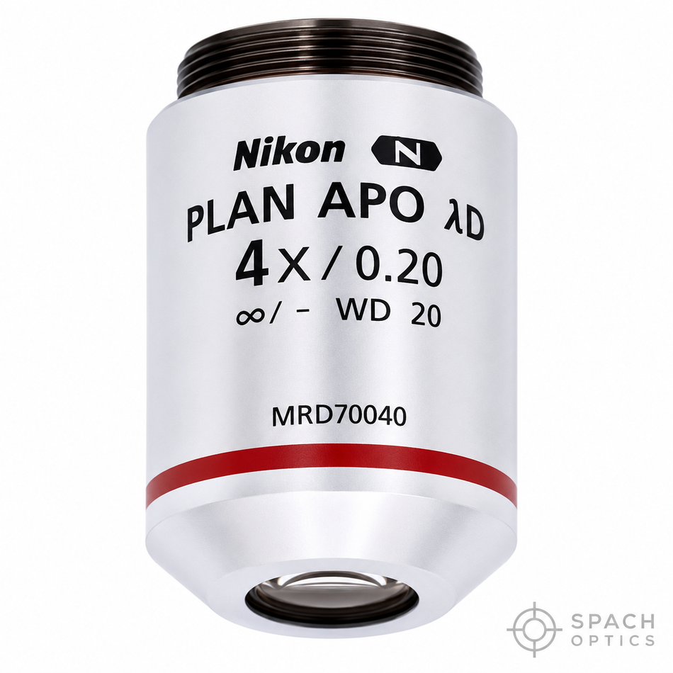 Nikon CFI Plan Apo Lambda D 4X Microscope Objective