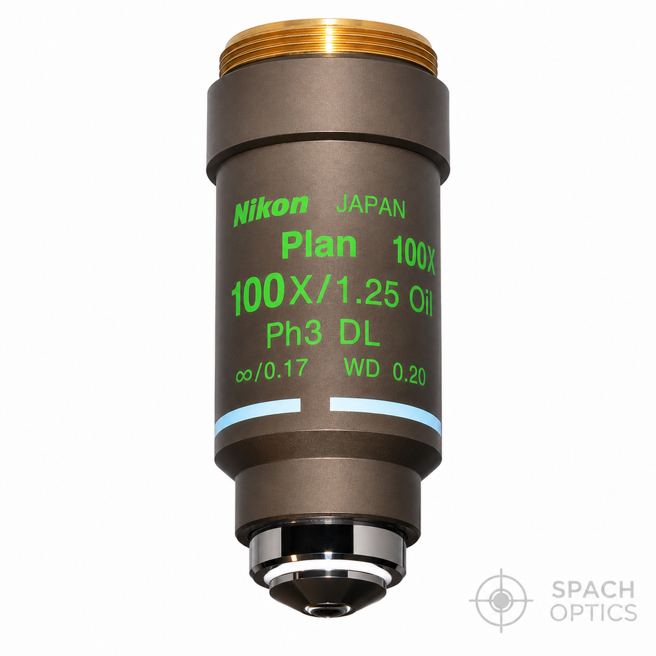 Nikon CFI Plan Achromat DL 100X Phase Contrast Objective