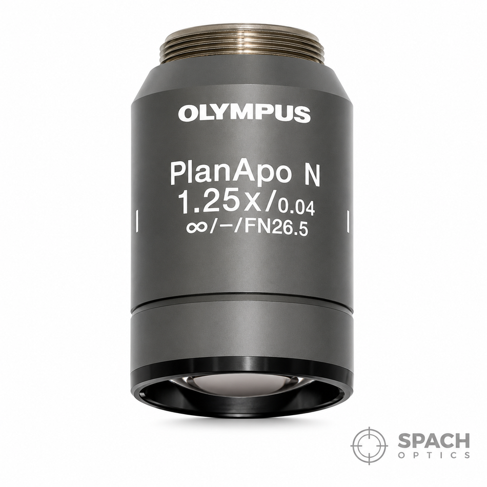 Olympus Plan Apo 1.25X Microscope Objective (PLAPON1.25X, NA 0.04, Infinity)