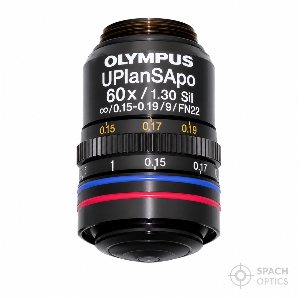 Olympus UPlanSApo 60x Silicone Immersion Microscope Objective (NA 1.30, Infinity)