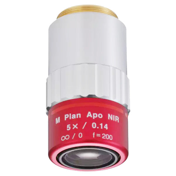 Mitutoyo M Plan Apo NIR 5x Objective (NA 0.14, WD 37.5mm, Infinity, M26)