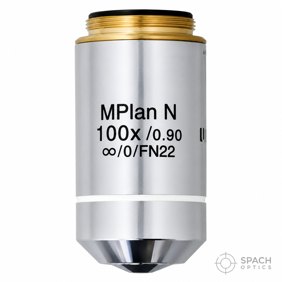 Olympus MPLAN N 100X Objective – Brightfield, NA 0.90