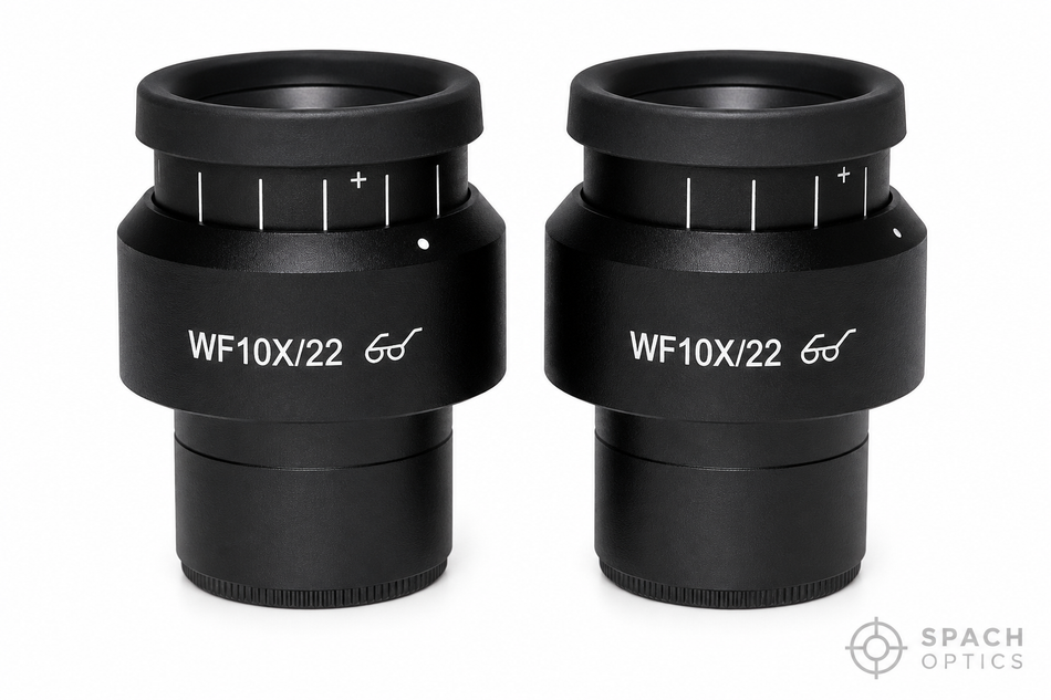 EcoVision Replacement 10X Adjustable Eyepieces for Leica MZ & M Series Stereo Microscopes (Pair)