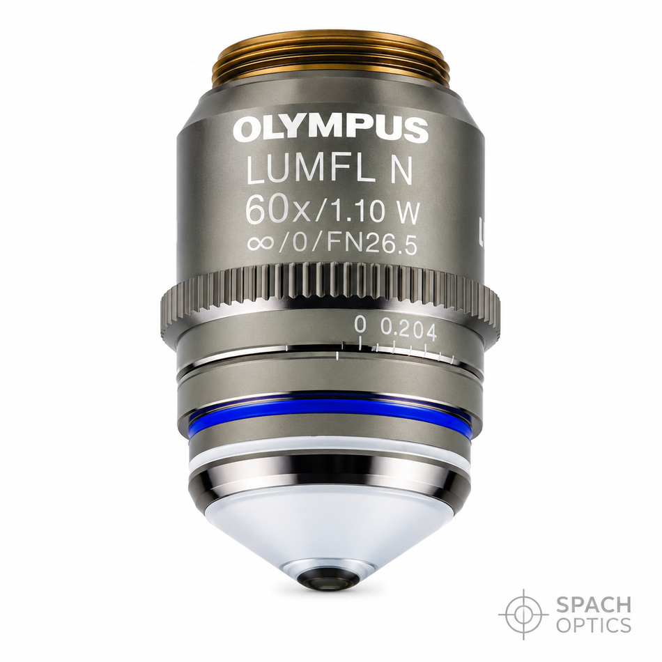 Olympus LUMFLN 60X Water Immersion (Dipping) Microscope Objective (NA 1.10, Infinity)