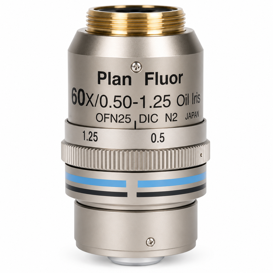 Nikon CFI Plan Fluor 60X Oil Immersion Objective with Iris