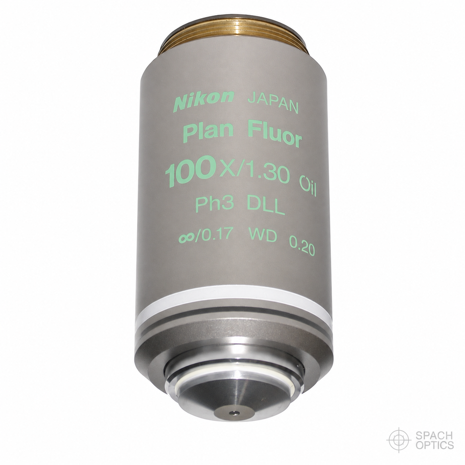 Nikon Plan Fluor DLL 100x PH3 Objective - Infinity Corrected