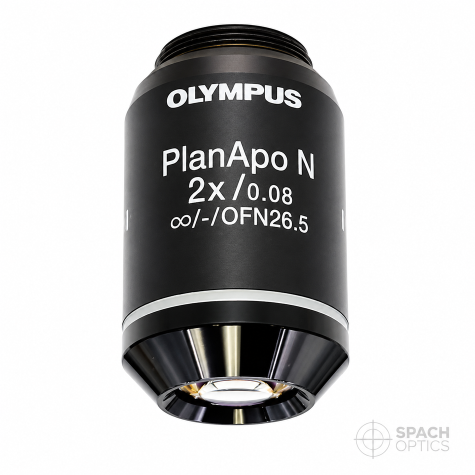Olympus Plan Apo 2X Microscope Objective (PLAPON2X, NA 0.08, Infinity)