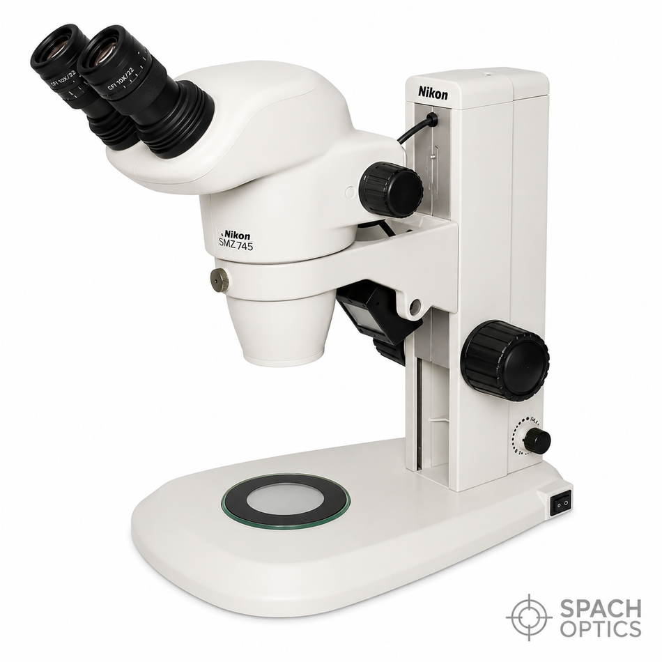 Nikon SMZ745 Stereo Microscope on C-LEDS LED Transmitted and Reflected Light Base