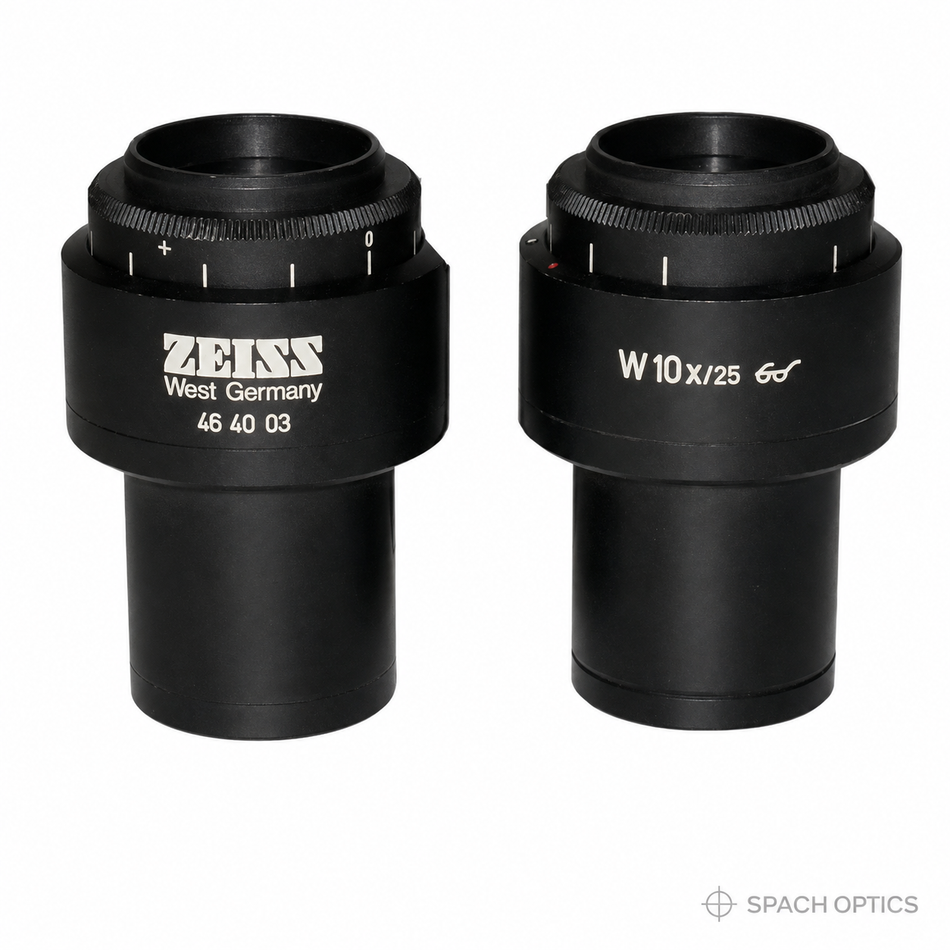Zeiss W 10x /25 Stereo Microscope Eyepieces