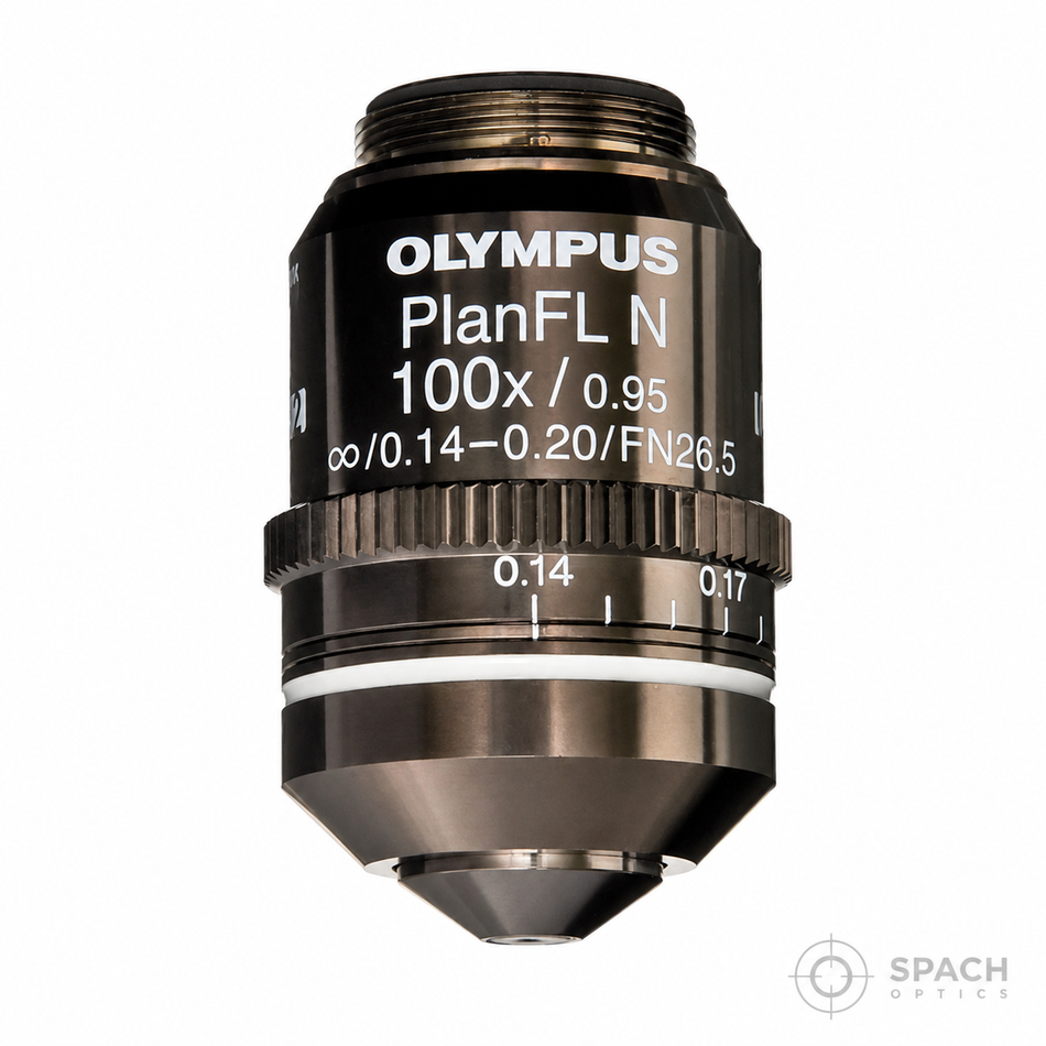 Olympus PLANFL N 100X Microscope Objective -Dry
