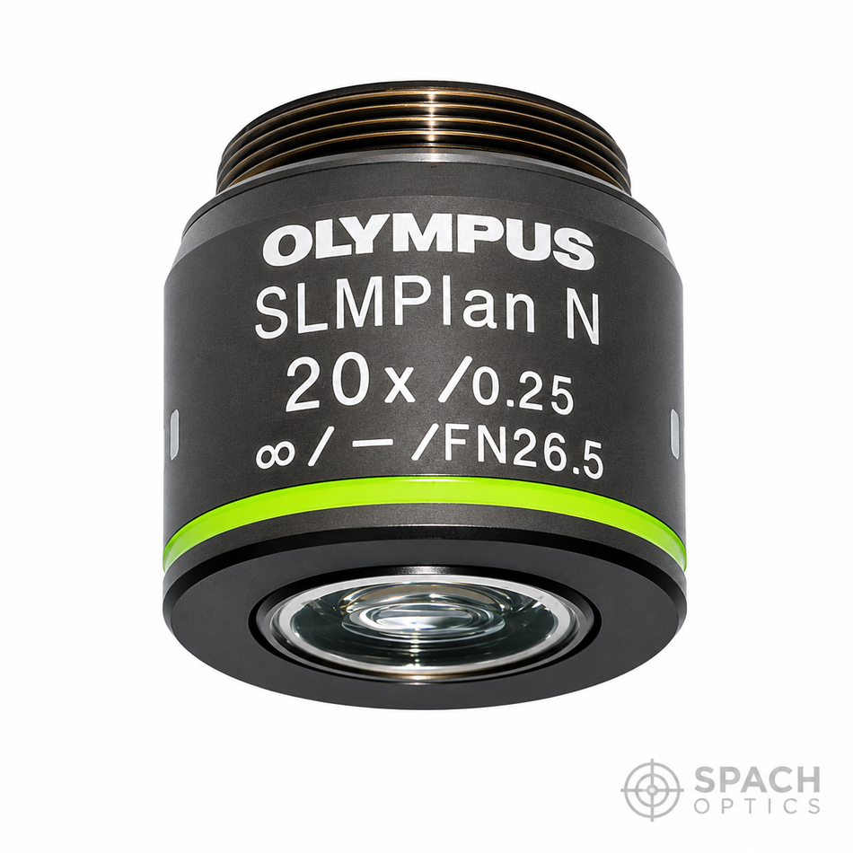 Olympus SLMPlan N 20X Epi Objective | 0.25 NA Super Long Working Distance, Infinity Corrected