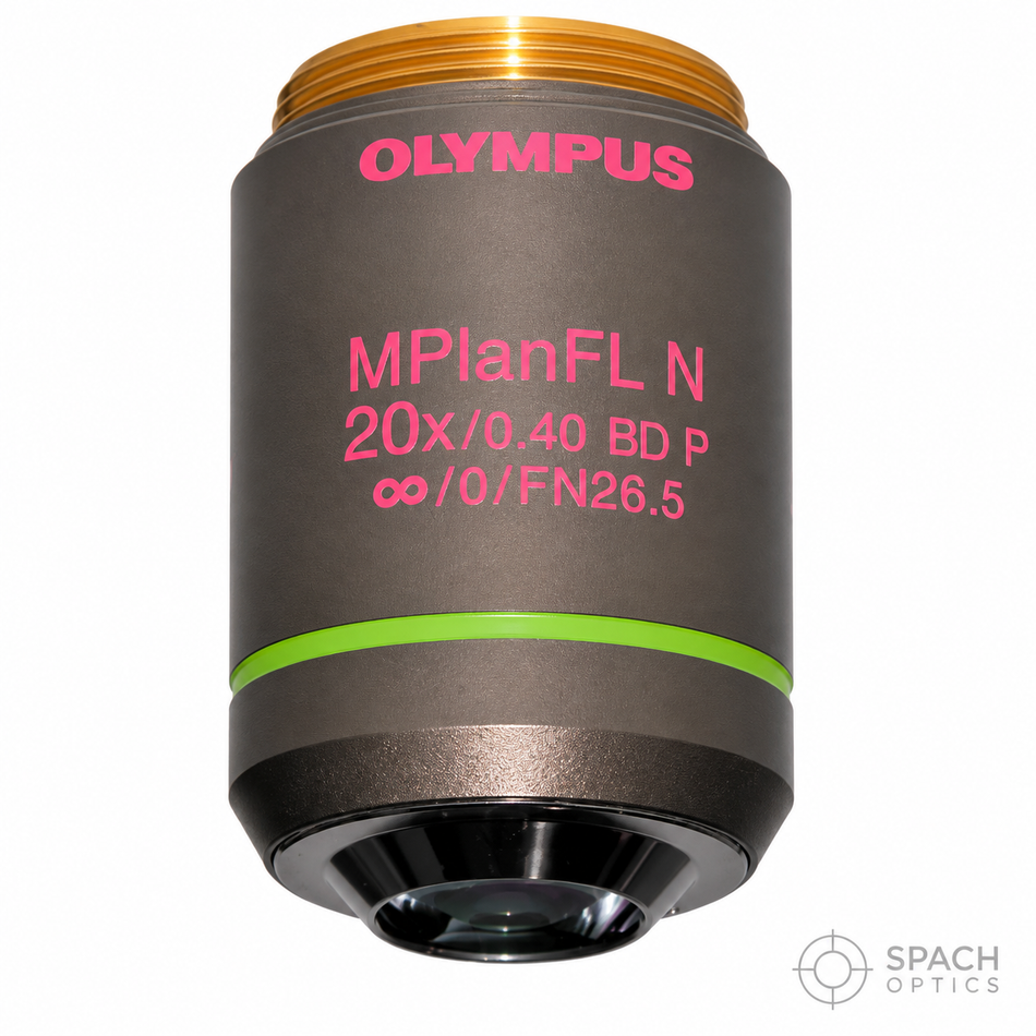 Olympus MPLANFL N 20X BD Pol Objective – Brightfield/Darkfield/Polarization