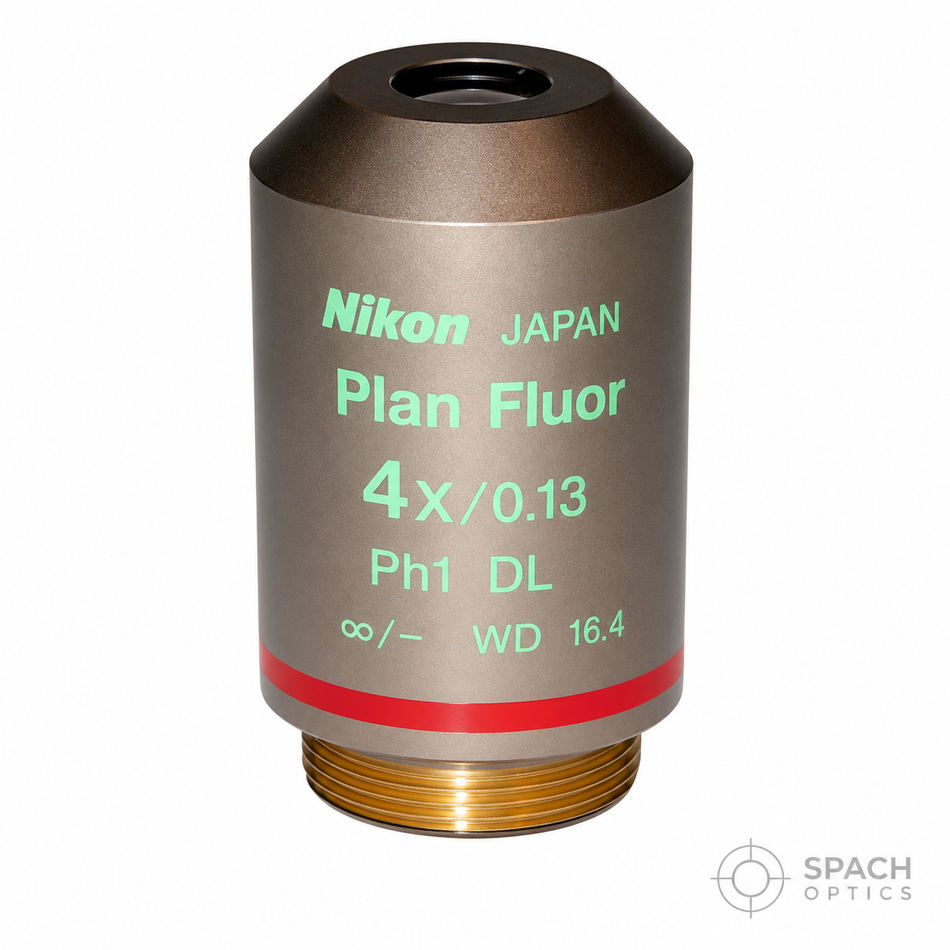 Nikon CFI Plan Fluor DL 4X Phase Contrast Objective
