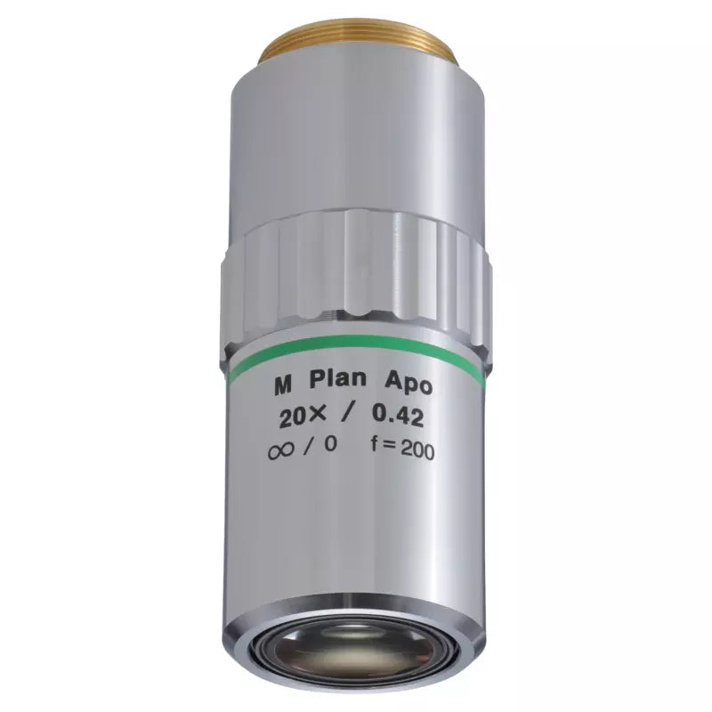 Mitutoyo M Plan Apo 20x Objective (NA 0.42, WD 20mm, Infinity, M26)