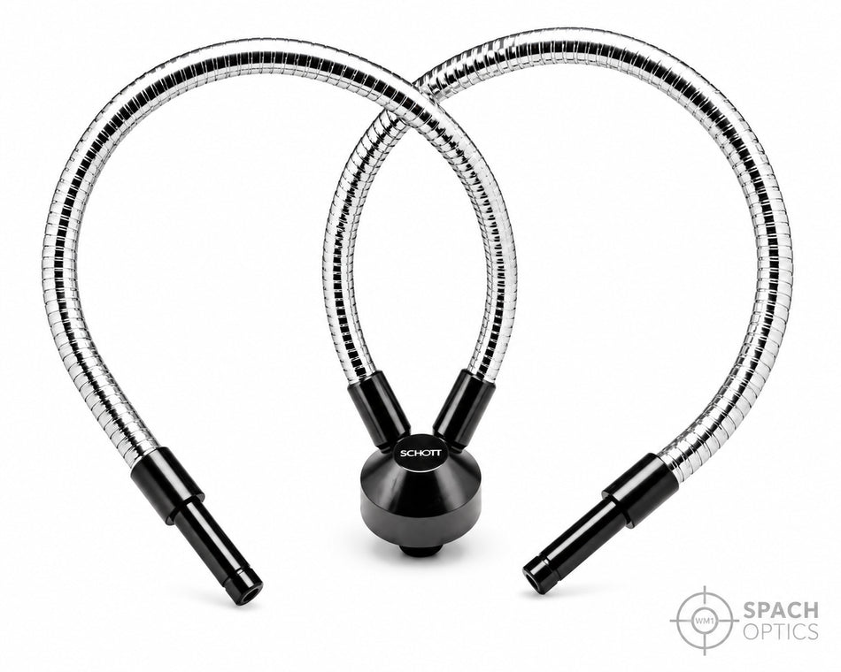 SCHOTT A08500 Dual Gooseneck Fiber-Optic Light Guide 18"