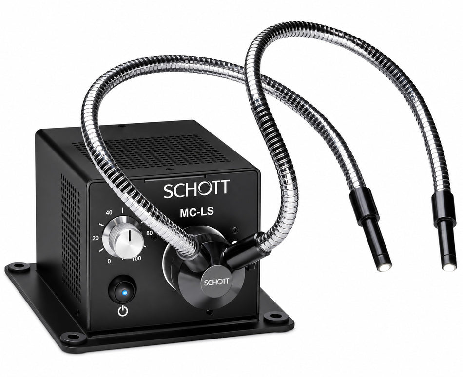 SCHOTT MC-LS LED Illuminator and Fiber Optic Dual Gooseneck