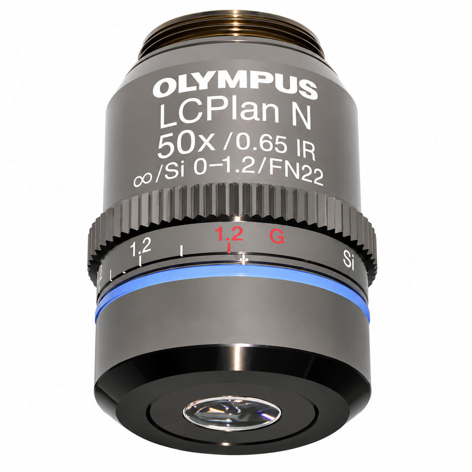 Olympus LCPlan N 50X IR Objective | 0.65 NA Near-Infrared, Infinity Corrected