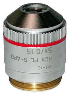 leica hcx pl s-apo 5x objective lens