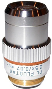 leica pl fluotar 2.5x objective lens