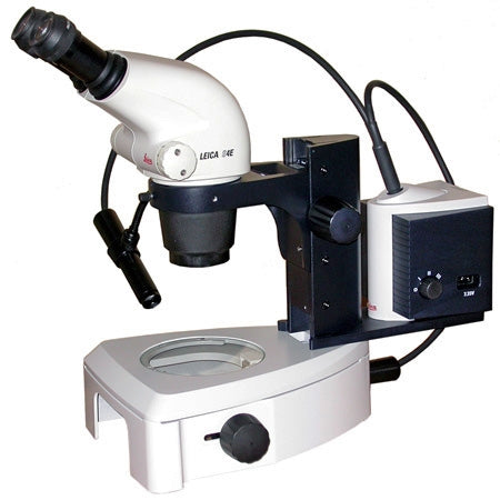 Leica S4E Stereo Microscope on Transmitted Light Mirror Base