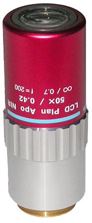 mitutoyo lcd plan apo nir 50x objective