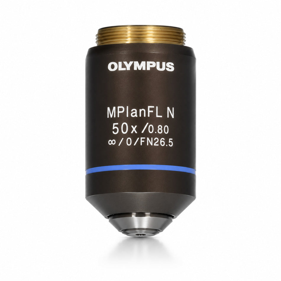 Olympus MPlanFL N 50X Epi Objective | 0.80 NA, Infinity Corrected