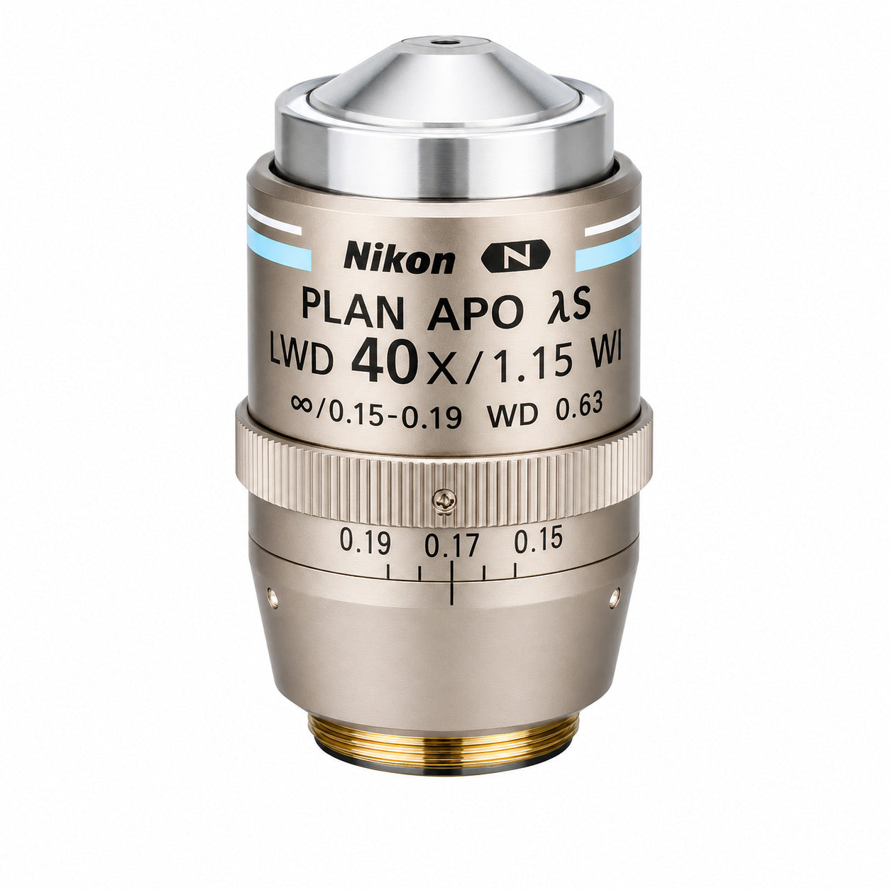 Nikon CFI Plan Apo LWD Lambda S 40XC WI Objective MRD77415 — 1.15