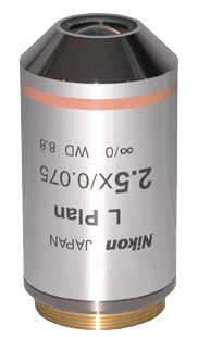 Nikon L Plan EPI 2.5x Reflected Light Objective