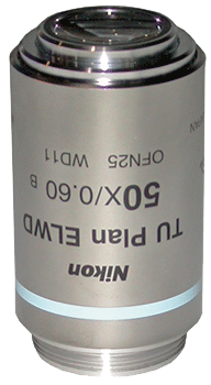 Nikon TU Plan ELWD 50x Objective
