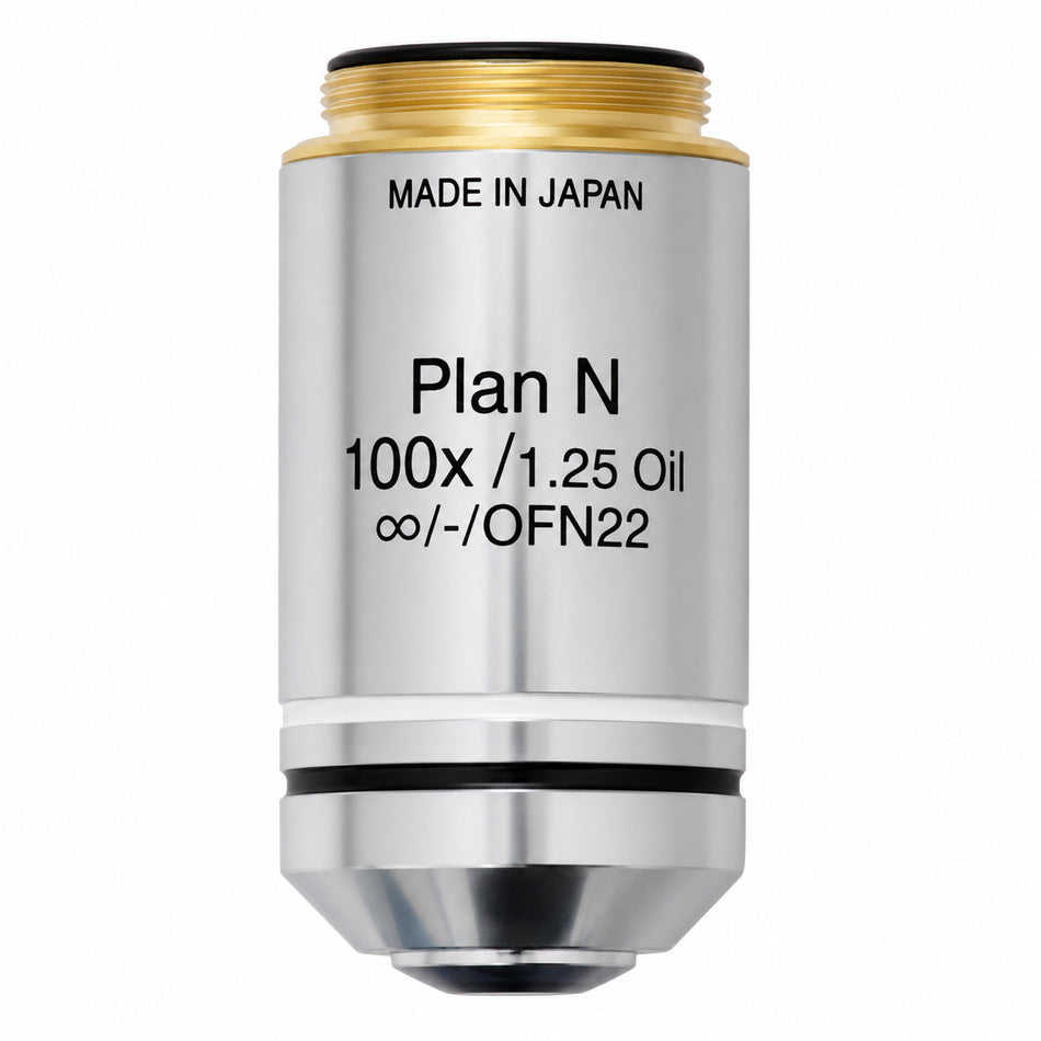 Olympus Plan N 100X Oil Immersion Microscope Objective (PLN100XO, NA 1.25, Infinity)
