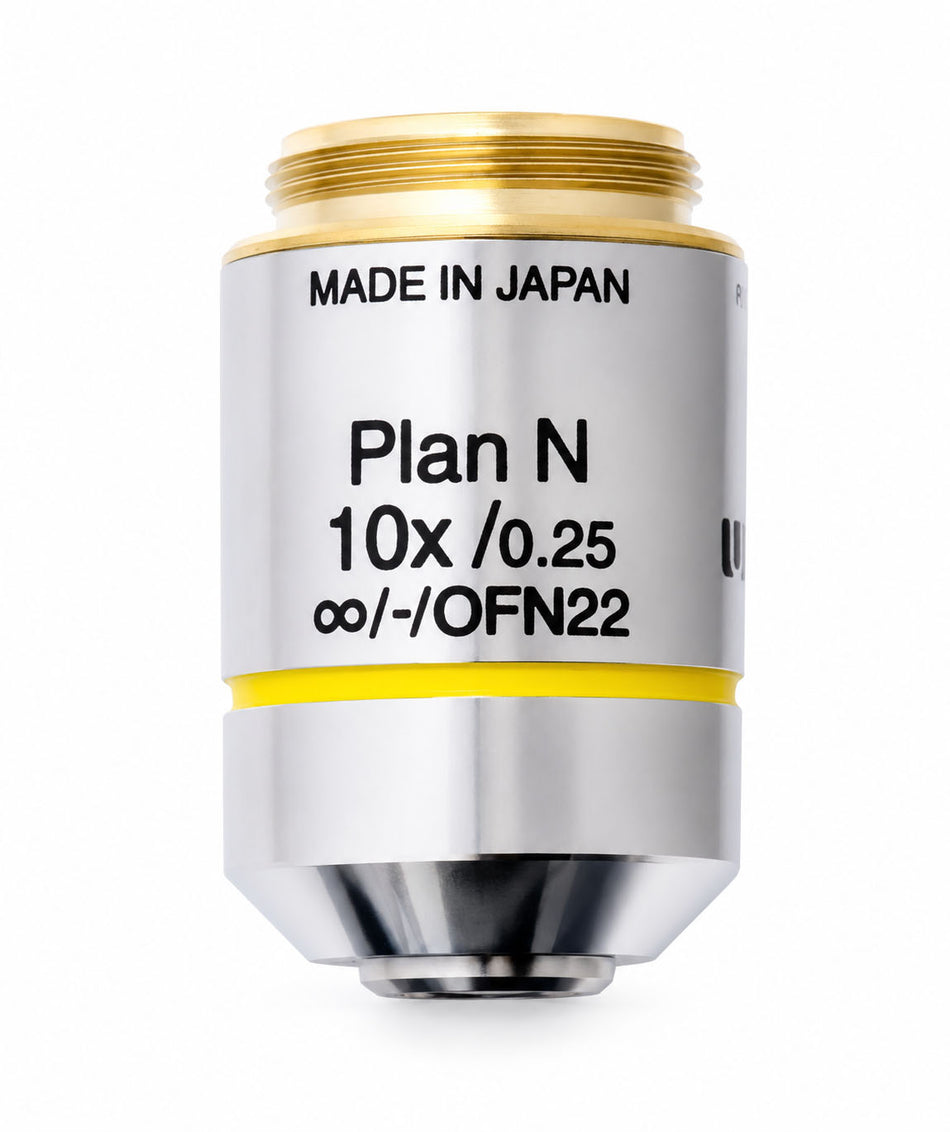 Olympus Plan N 10X Microscope Objective (PLN10X, NA 0.25, Infinity)