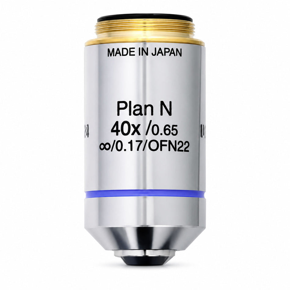 Olympus Plan N 40X Microscope Objective (PLN40X, NA 0.65, Infinity)