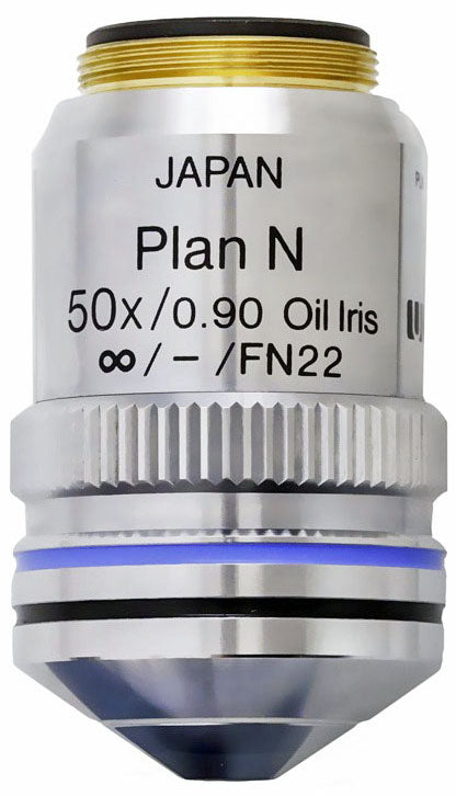 Olympus Plan N 50X Oil Immersion Microscope Objective (PLN50XOI, NA 0.90)