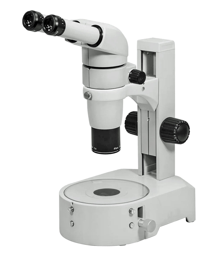 EcoView SZ90 Stereo Microscope 8x - 50x on Transmitted Light Halogen Mirror Base