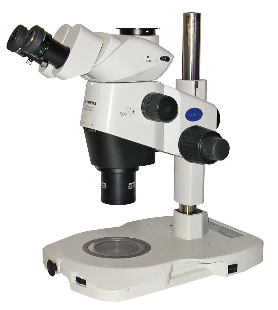 Olympus SZX10 Stereo Microscope on LED Transmitted Light Base