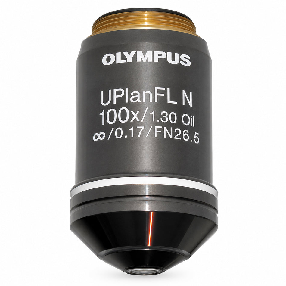Olympus UPlanFL N 100X Objective | 1.30 NA Oil, Infinity Corrected