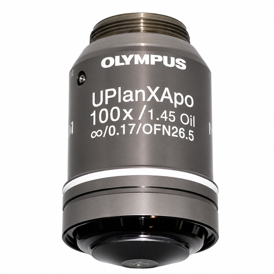 Olympus UPlanXAPO 100X Oil Immersion Objective | 1.45 NA Extended Apochromat, Infinity Corrected