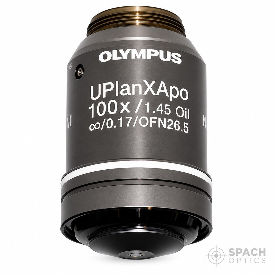 Olympus UPlanXAPO 100X Oil Immersion Objective | 1.45 NA Extended Apochromat, Infinity Corrected