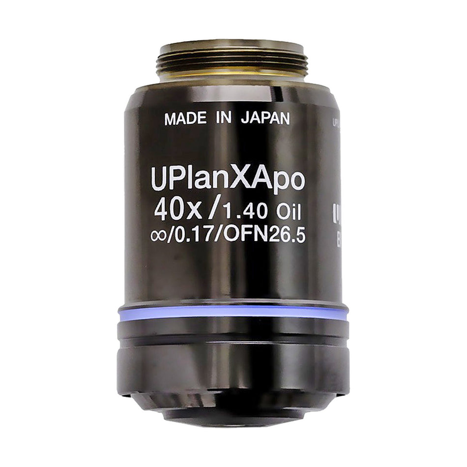 Olympus UPlanXAPO 40X Oil Immersion Objective | 1.40 NA Extended Apochromat, Infinity Corrected