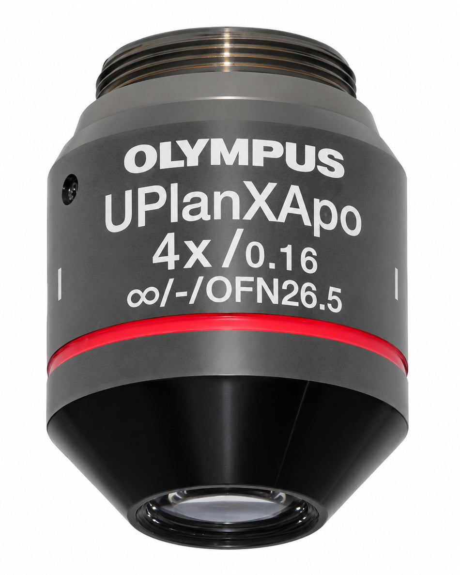 Olympus UPlanXAPO 4X Objective | 0.16 NA Extended Apochromat, Infinity Corrected