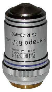 ZEISS 160 TUBE LENGTH PLANAPO 63X OBJECTIVE