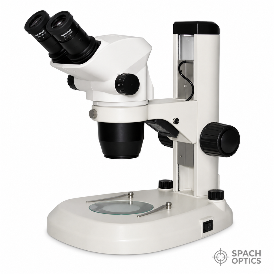 Olympus SZ51 Stereo Microscope on Ecoview LED Transmitted & Reflected Light Stand