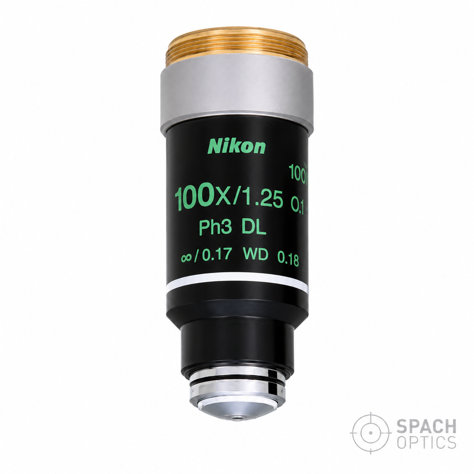 Nikon CFI Achromat DL 100X Oil Phase Contrast Objective