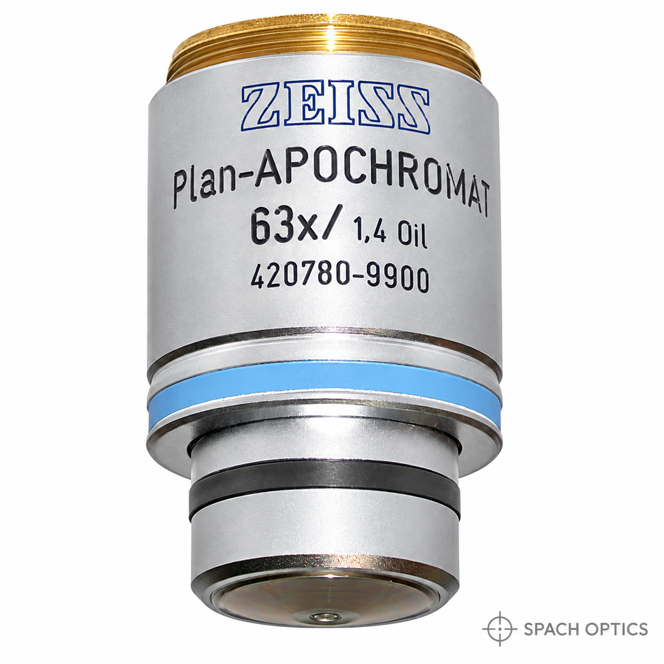 Zeiss Plan-Apochromat 63x/1.4 Oil Immersion Objective (NA 1.40, Infinity, M27)