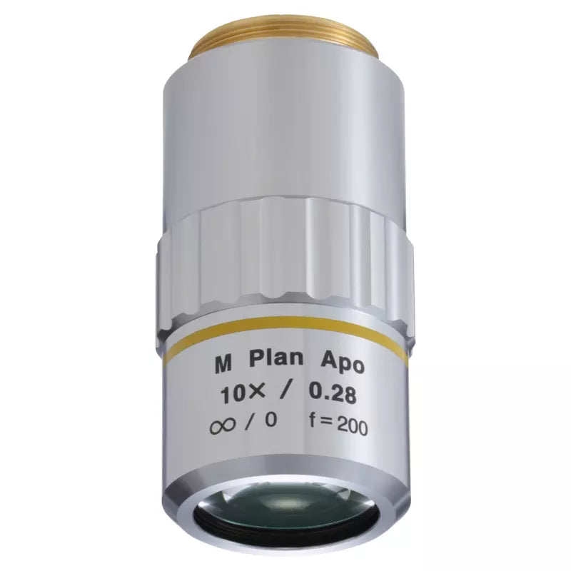 Mitutoyo M Plan Apo 10x Objective (NA 0.28, WD 33.5mm, Infinity, M26)